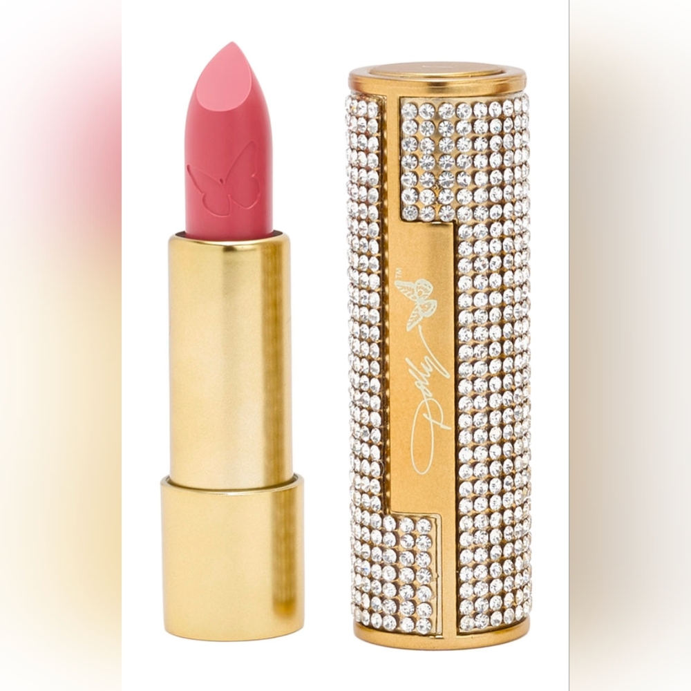🆕 DOLLY PARTON'S Heavens Kiss "Rosebud"  Rhinestone Studded Lipstick
